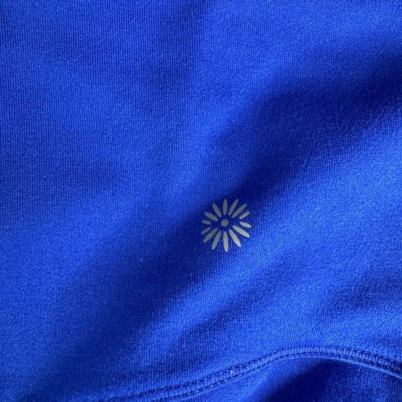 Tangerine Women’s Full Zip Athletic Jacket Blue Laser Cut Thumbholes Size Small - Picture 7 of 10